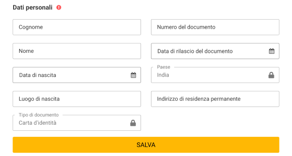 Verifica del conto Melbet